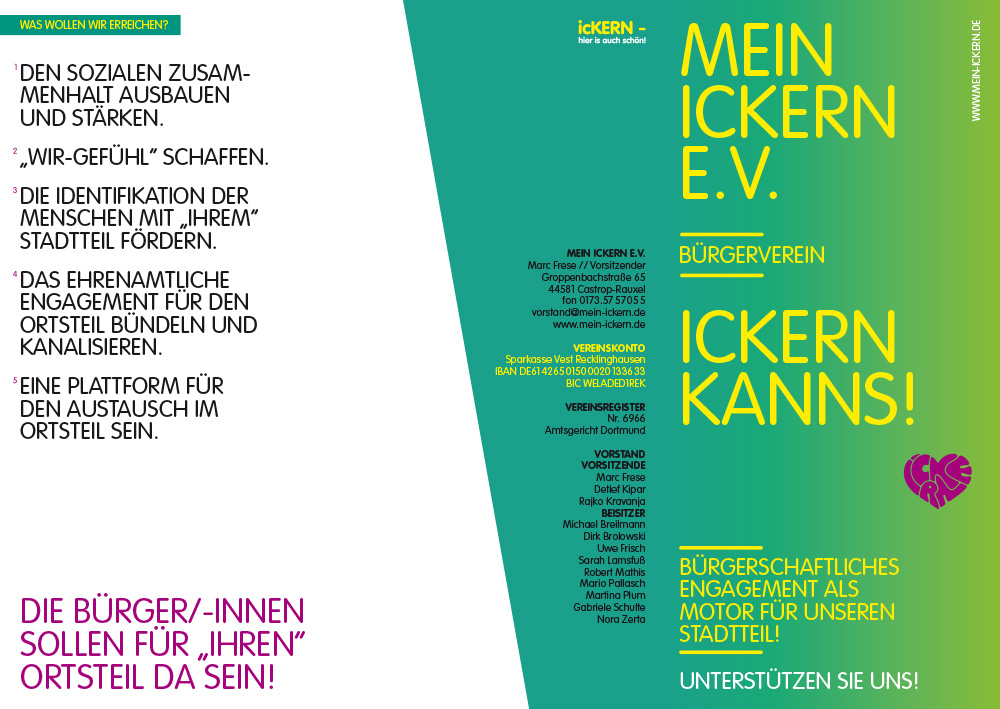 Mein Ickern e.V. Vereinsflyer