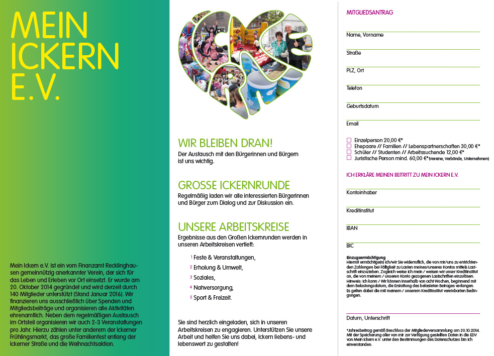 Mein Ickern e.V. Vereinsflyer