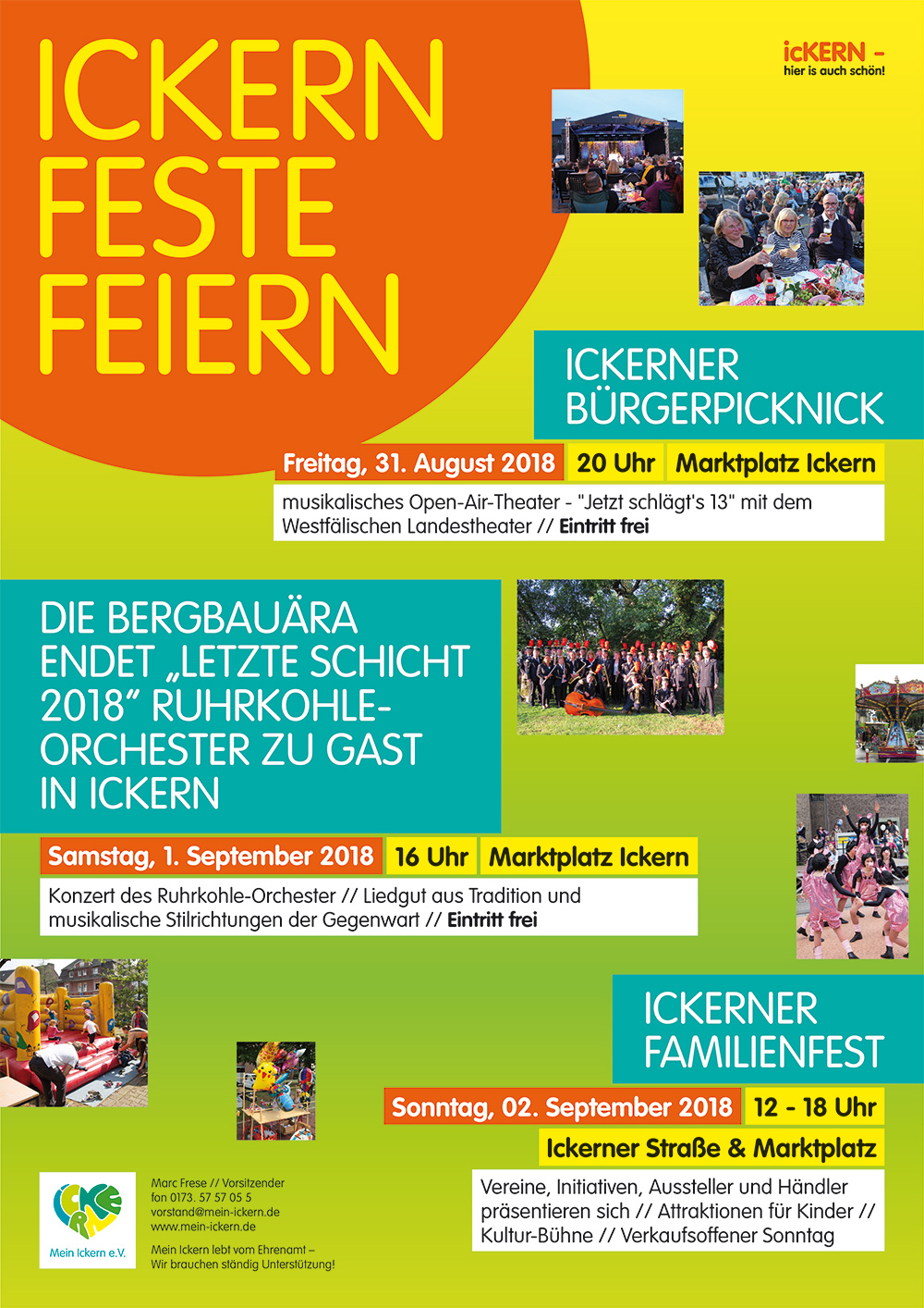 Plakat ICKERN FESTE FEIERN 2018